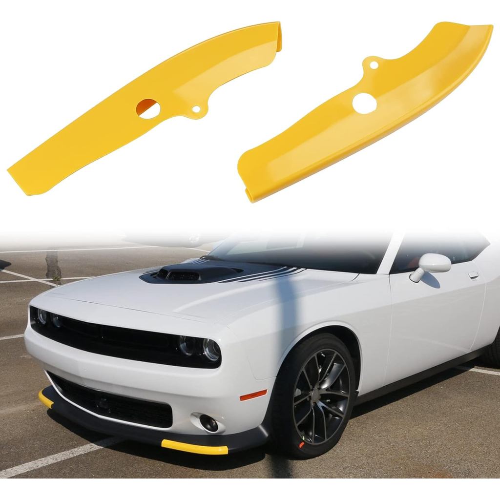 JDMON Front Bumper Lip Splitter Protector Tương thích với Dodge Challenger Scat Pack 2015 2016 2017 