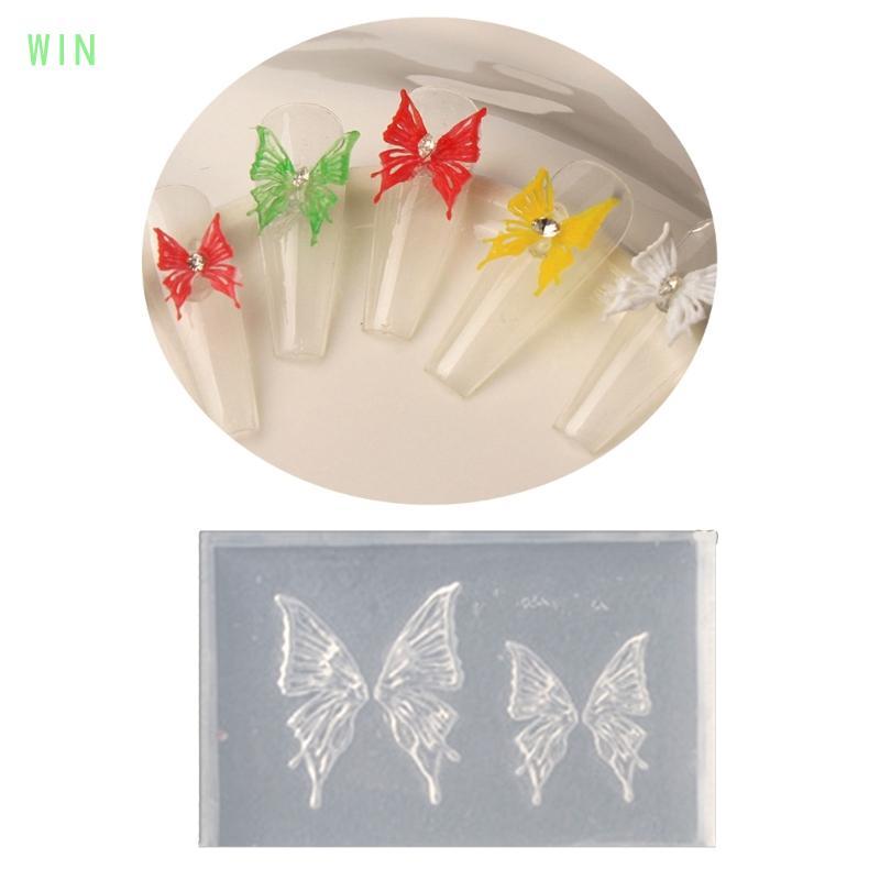 WIN Khuôn Silicon DIY Nail Art Phụ Kiện Ballet Phong Cách Nơ Nhựa Khắc Khuôn