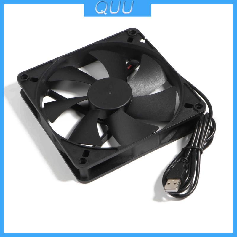 QUU USB CPU Cooler Tản Nhiệt 140mm DC5V 140x140x25mm Máy Tính PC Case Fan 14cm