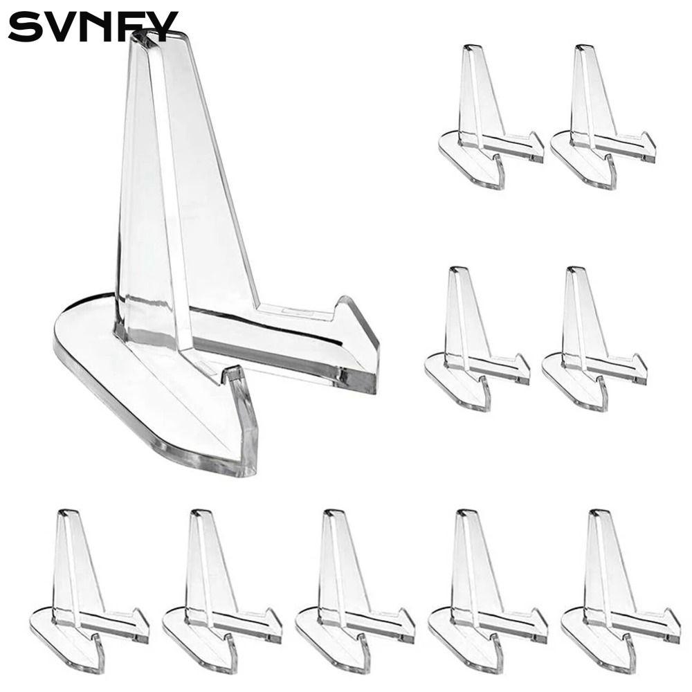 SVNFY Acrylic Coin Display Stand Holder, Capsule Support Triangle Small Easel Rack, Mini Multifuncti