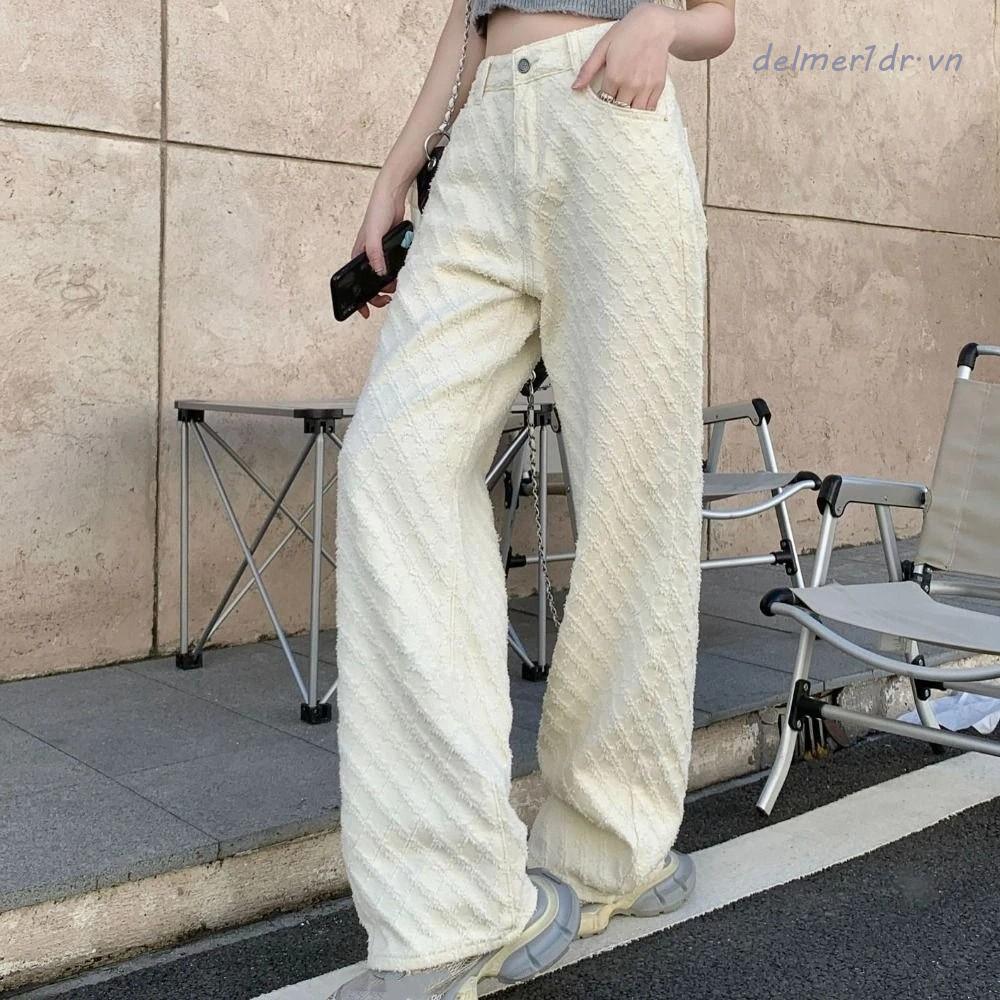 CửaaHangZA Quần Jean Baggy Lưới Y2K, Phong Cách Hàn Quốc, Eo Cao