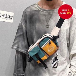 Ins Dạo Phố Túi Đeo Vai Nam Túi Thắt Lưng Phong Cách Nhật Bản Hợp Thời Trang Hip-Hop Ngực Túi Đeo Vai Nhỏ Độc Đáo F