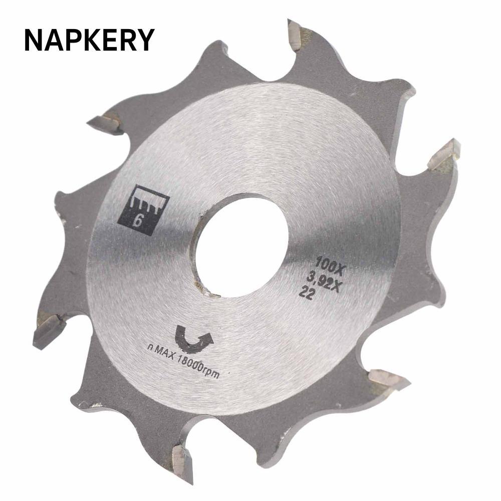 Lưỡi dao nối tấm NAPKERY, Độ dày 3,92mm 100mm / 4Inch Bánh quy Joiner Blade, Thay thế đường kính tro