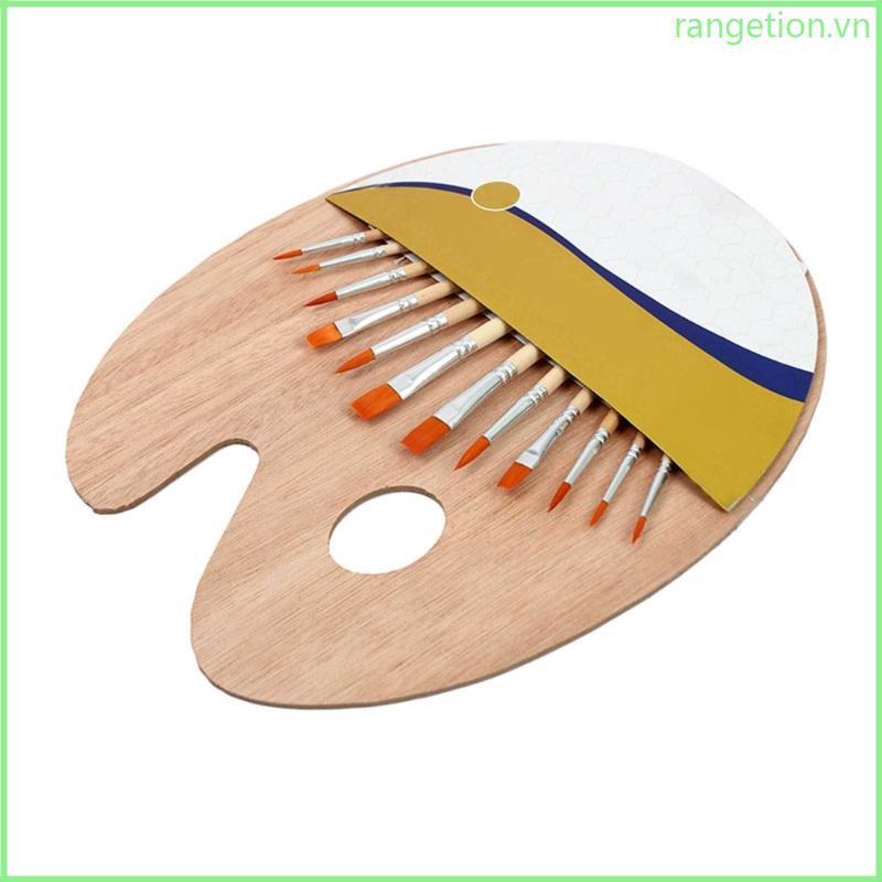 RAN Tròn Flat Fine Tip Brush Paintbrushes Nylon Hair Artist Acrylic Paint Brush Painting Paint Brush