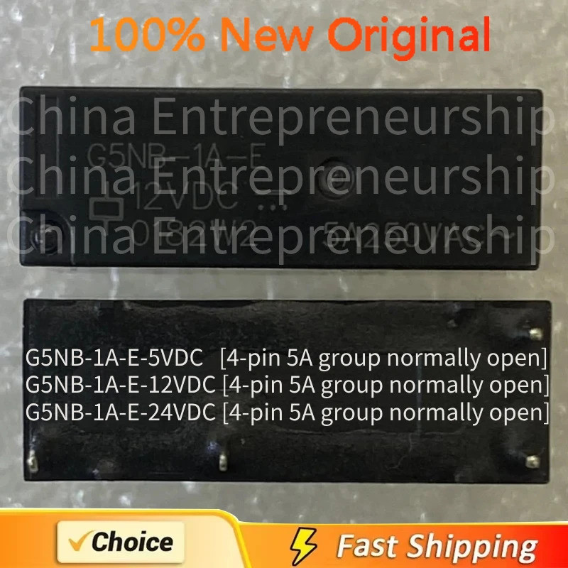 5-100 Chiếc Rơ Le G5NB G5NB-1A-E G5NB-1A-E-5VDC G5NB-1A-E-12VDC G5NB-1A-E-24VDC [Nhóm 4 chân 5A thườ