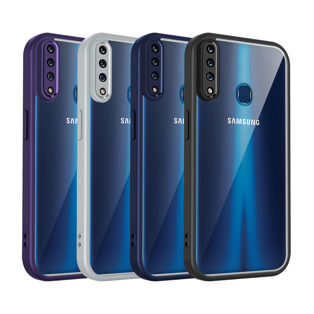 Ốp lưng Samsung A20S Vỏ trong suốt mờ thời trang cho Ốp điện thoại Samsung Galaxy A20S