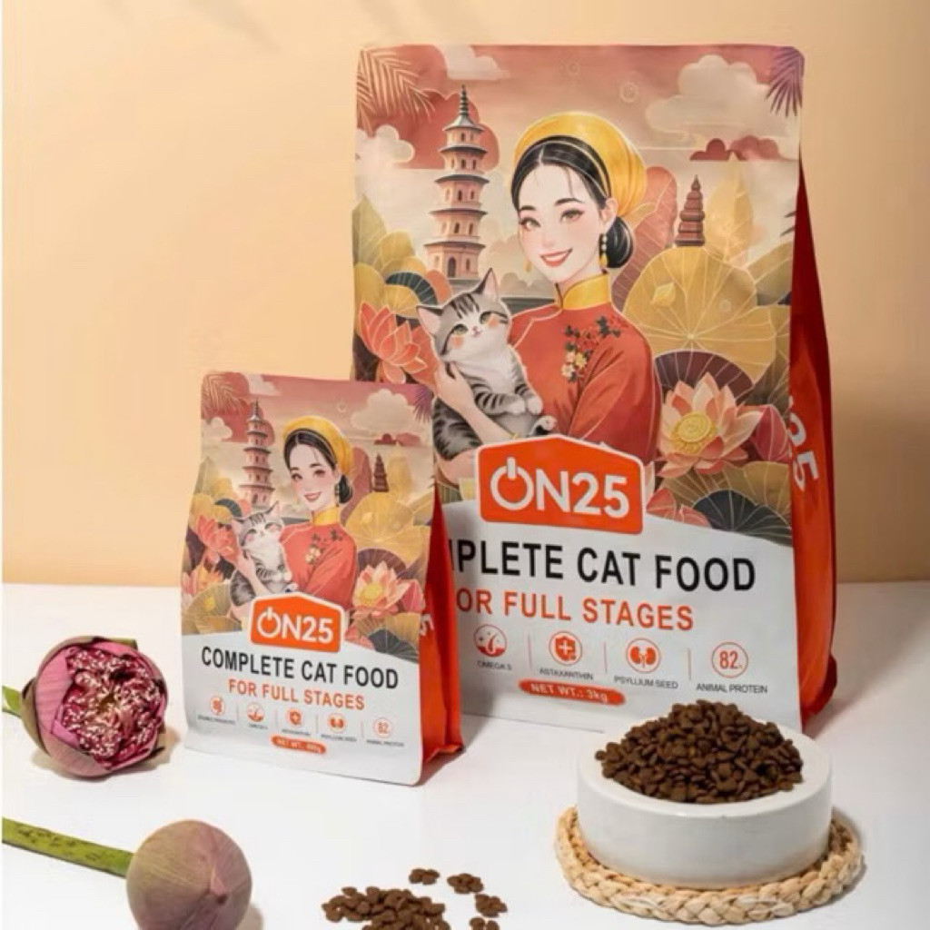 Hạt Cat's On Mix R On25Cat hạt cho mèo, mèo con, mèo trưởng thành Cats On, Caton