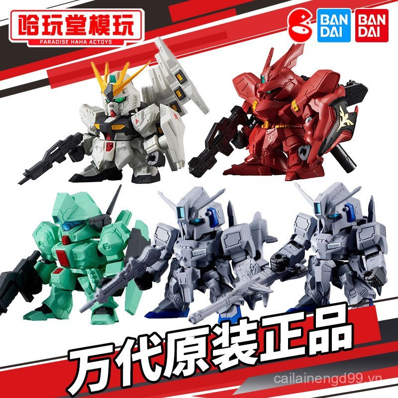 Gashapon Gungun FORTE 09 Niu Gundam Sazabi Jegan Zplus Reprint Q Phiên Bản Lắp Ráp Mô Hình Đồ Trang 