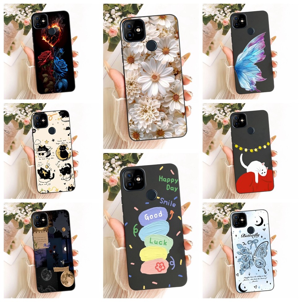 Vỏ bọc ITEL P36 Play Case Silicon Mèo Dễ Thương Thời Trang Bướm Vỏ Sơn Ngộ nghĩnh P36 Chơi ITEL