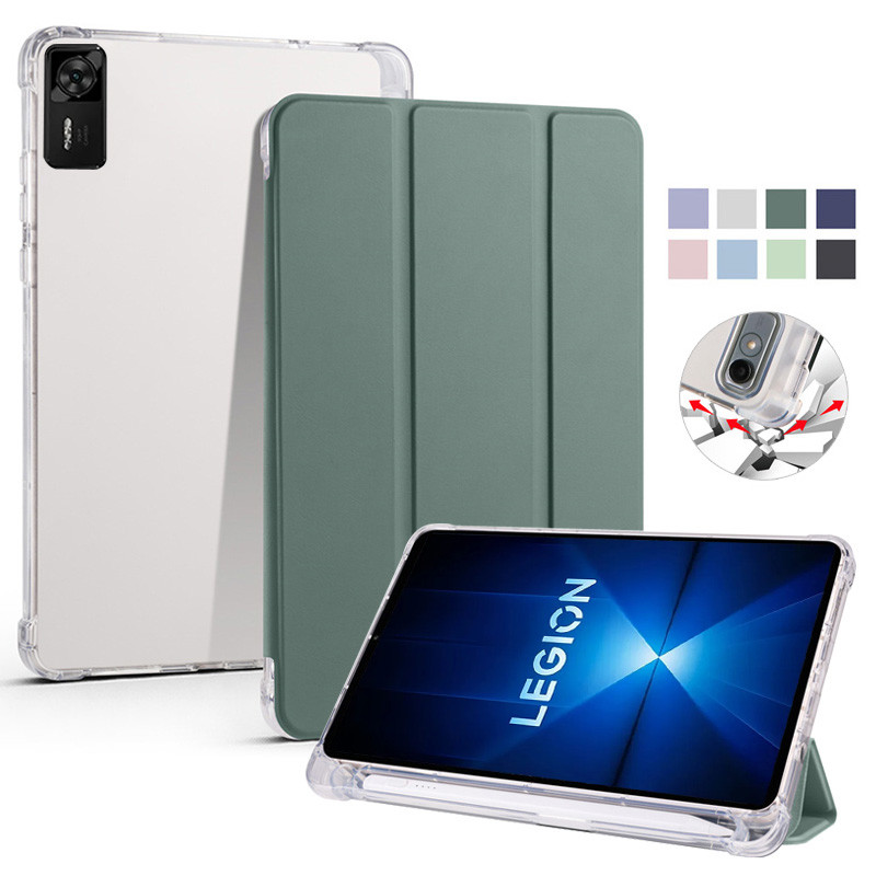 Dành Cho Quân Đoàn Y700 Gen4 Ốp Lưng Có Giá Đỡ Bút Chì Trifold PU Leaher Mềm Lưng Đứng Dành Cho Leno