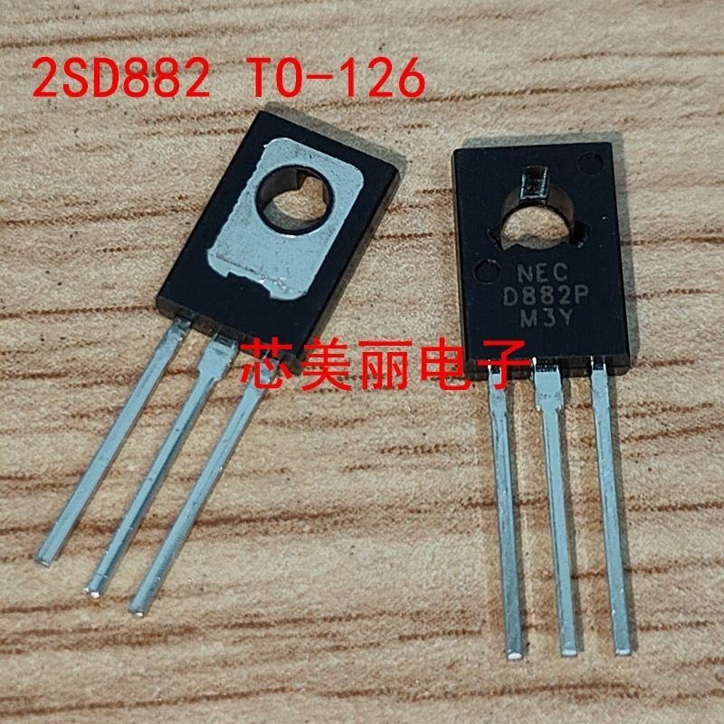 Chip Lớn Trong Nước 2SD882 D882 D882P TO-126 In-Line 3A 30V NPN Ba