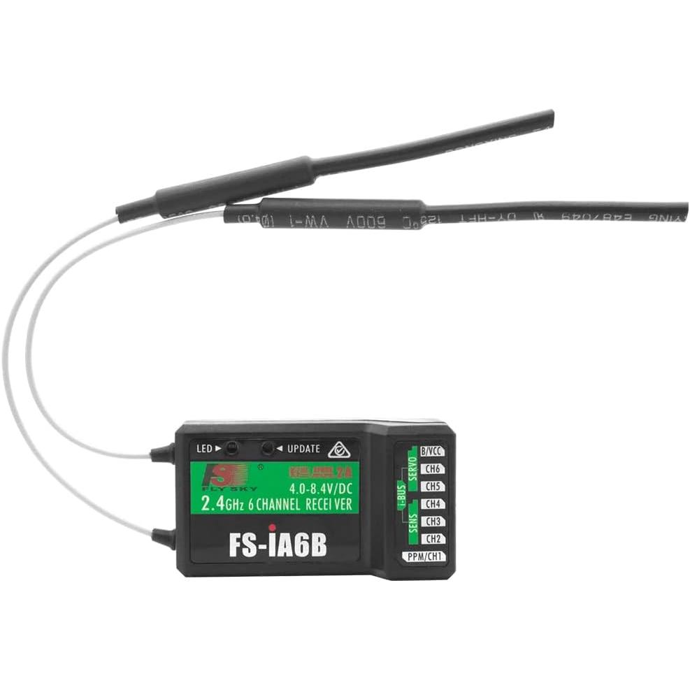 Bộ thu Flysky FS-iA6B Đầu ra PPM 6 kênh 2.4G với cổng iBus Tương thích Flysky FS-i4 FS-i6 FS-i6X FS-