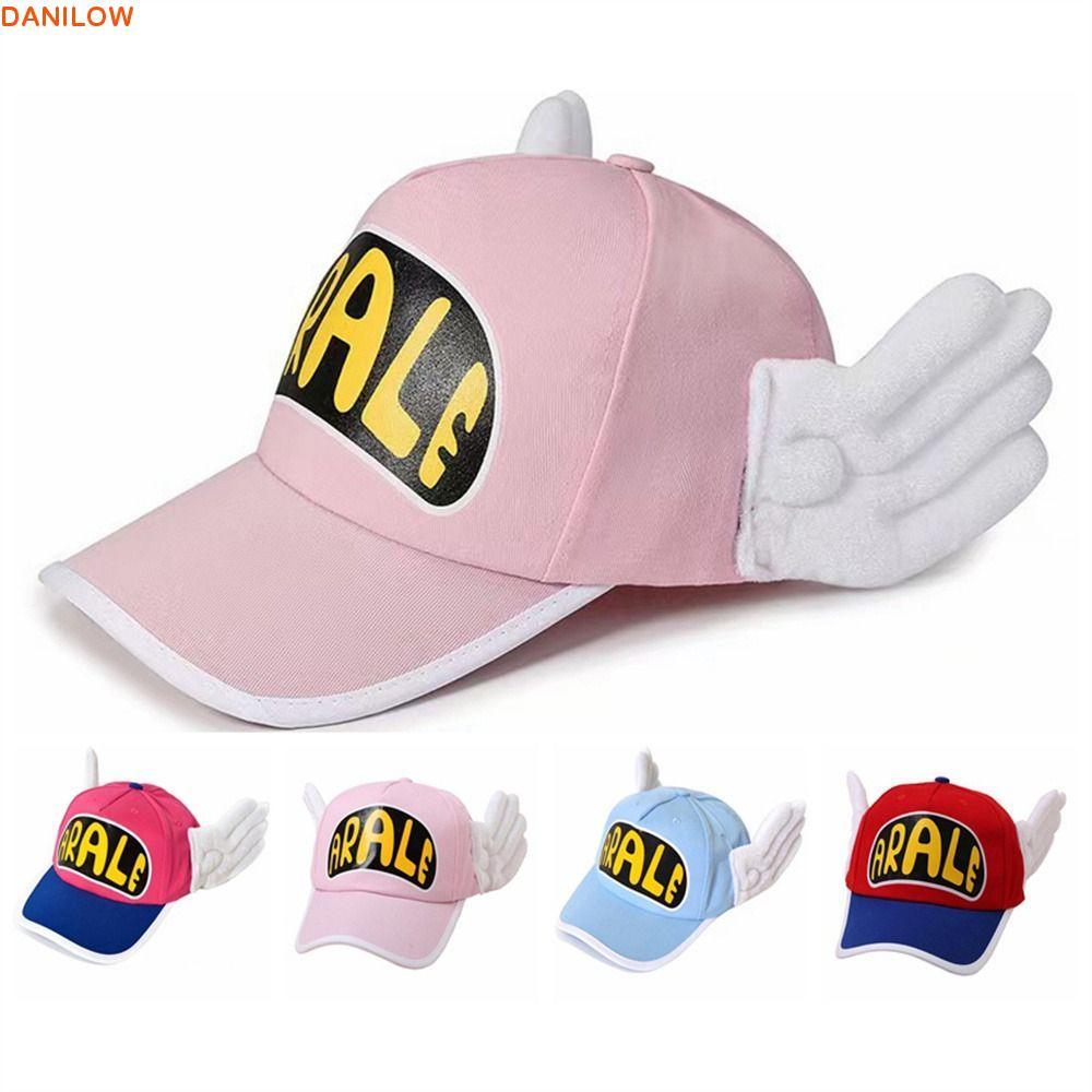 DANILLOWM Arale Mũ Bóng Chày, Màu Kẹo Chống Nắng Dr.Slump Cap, Cánh Thiên Thần Dễ Thương Snapback Ho