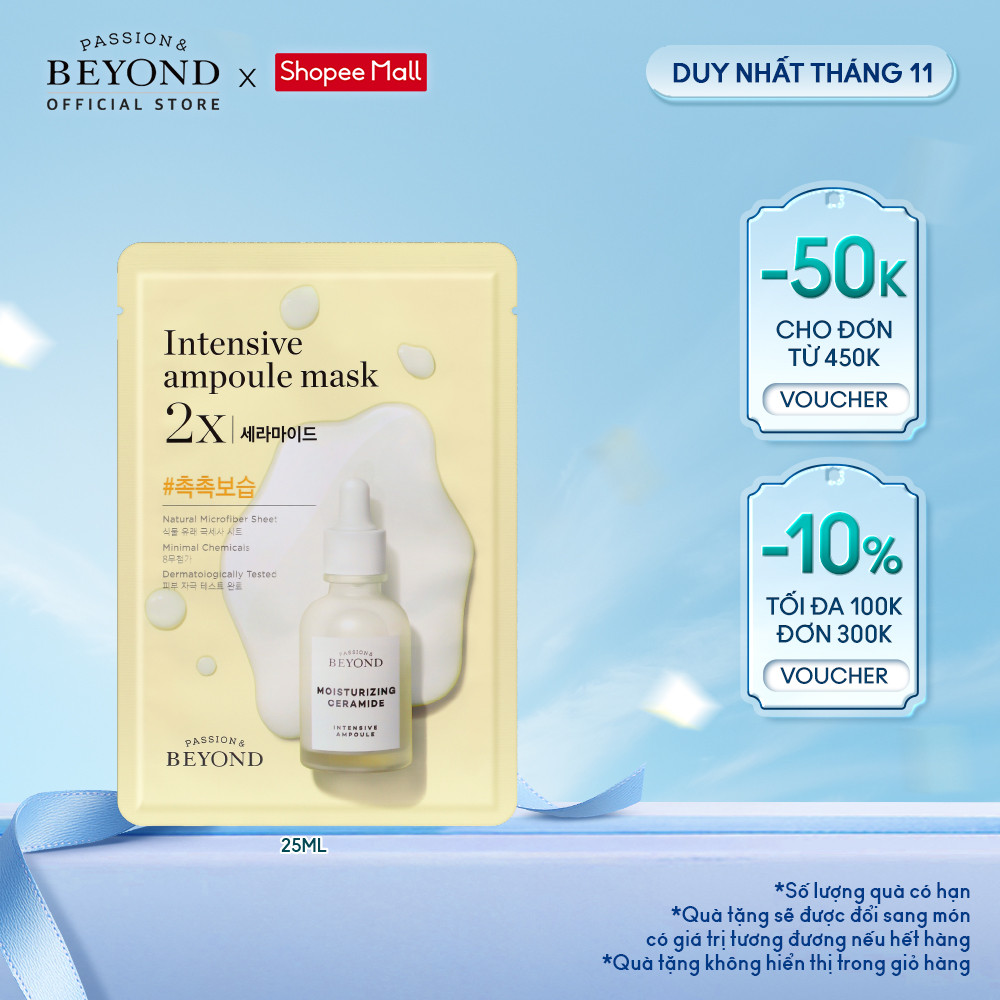 [Beyond Official] Mặt nạ dưỡng ẩm Beyond Intensive Ampoule Mask 2X Ceramide 26ml