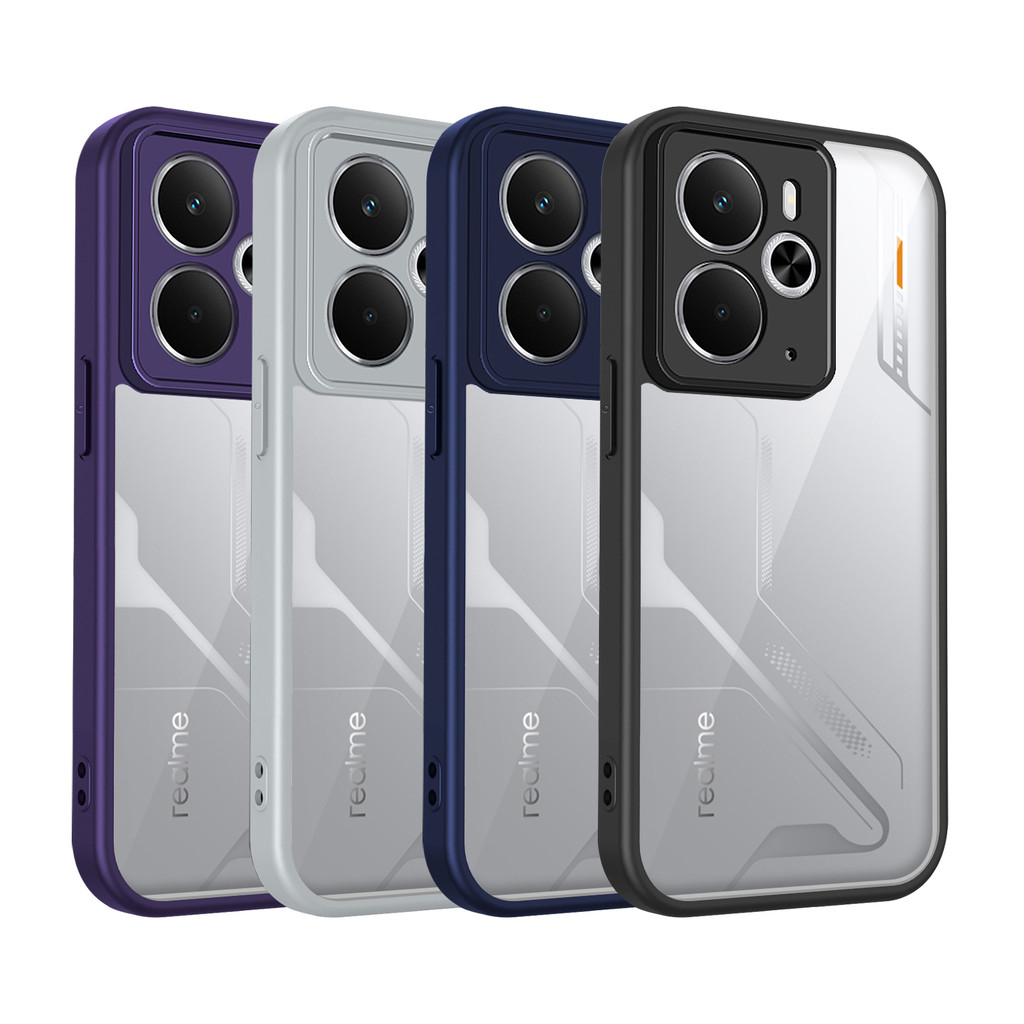 Ốp lưng Realme 14 5G Vỏ trong suốt mờ thời trang cho Ốp điện thoại Realme 14 5G