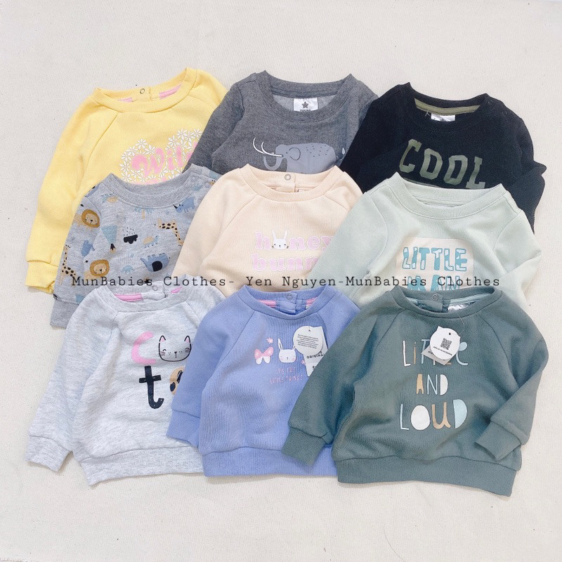 MS115 Áo nỉ cho bé  YOUNG ORIGINAL / áo nỉ bông xuất dư