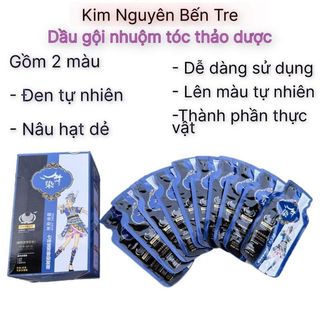 Dầu Gội Nhuộm Tóc Thảo Dược, Chiếc Xuất Thảo Dược, Đổi Màu Tóc Tự Nhiên, Lên Màu Đẹp