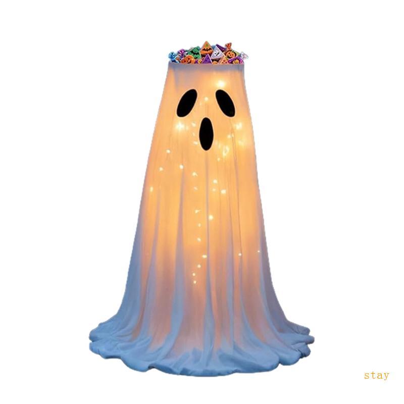 Stay Halloween Đồ trang trí - Halloween Specter Candy Bowl Stand Trang trí có đèn LED - Enchanted Sp