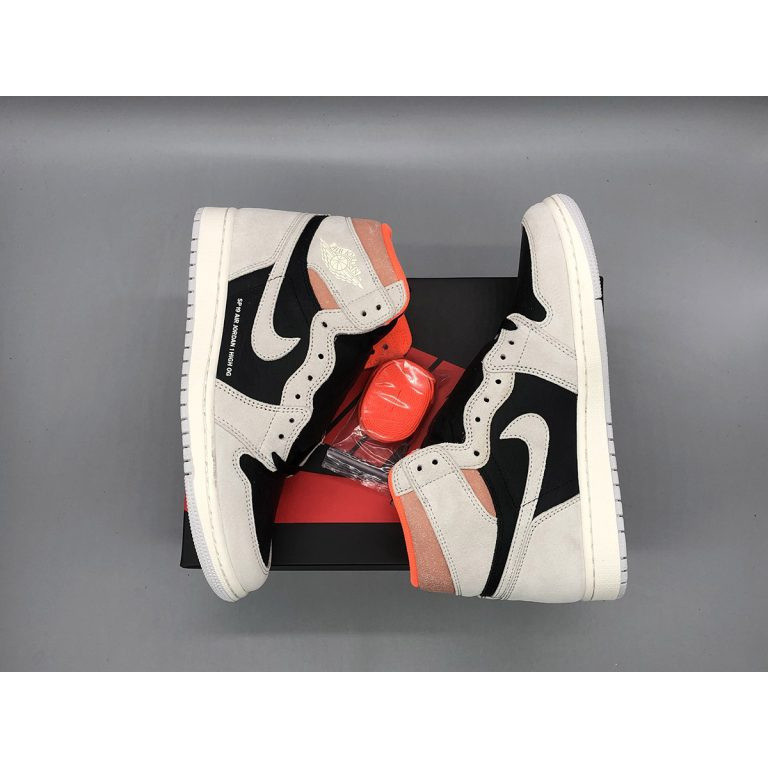 2019 1 High OG Xám trung tính / Đỏ thẫm 555088 -018