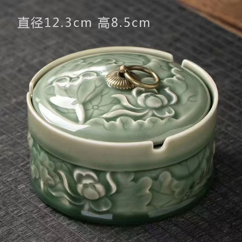 2025 Sản phẩm mới Celadon Lotus Tea Residue Pot-20251117