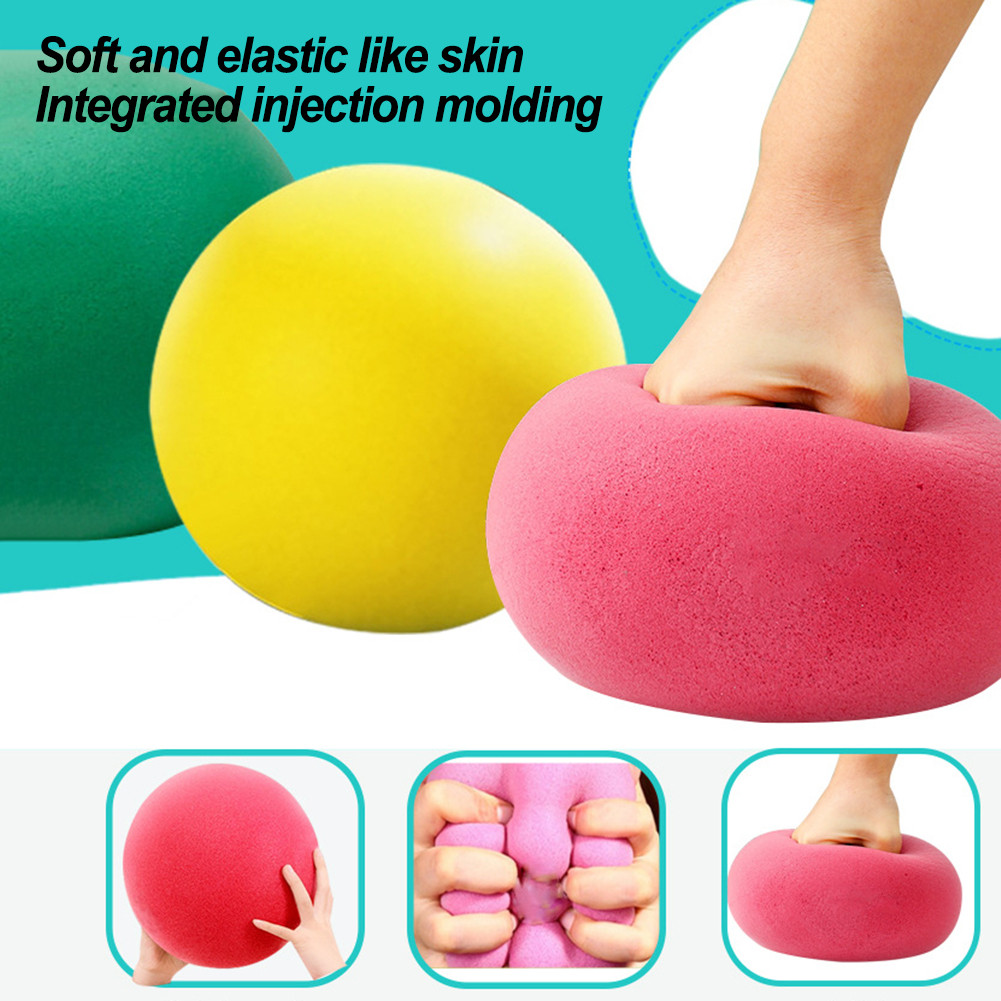{WELV}Silent Basketball Skip Ball 1*Bouncing Ball PVC Foam Ball For Kids Play