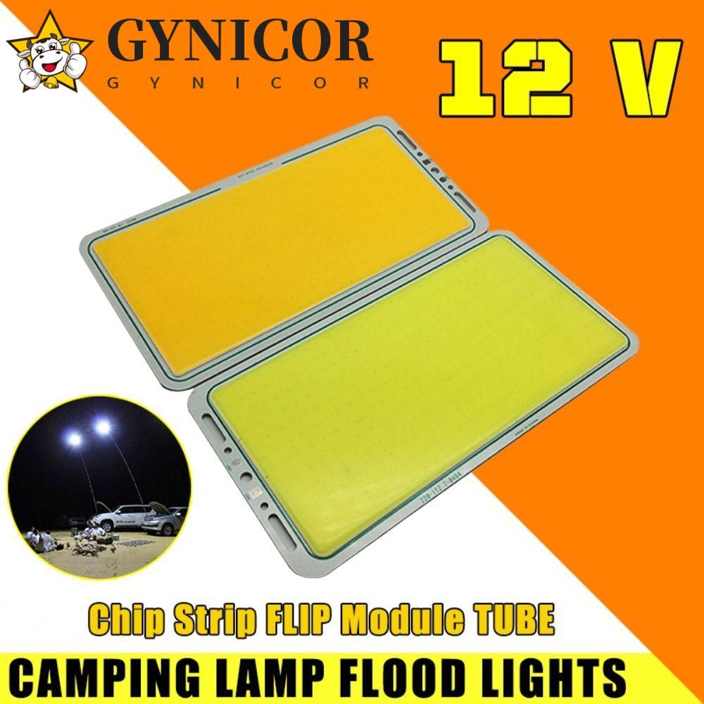 Đèn LED bảng điều khiển GYNICOR COB, Đèn lũ cắm trại dải Chip 100W 12V, Đèn trắng siêu sáng Đèn COB 
