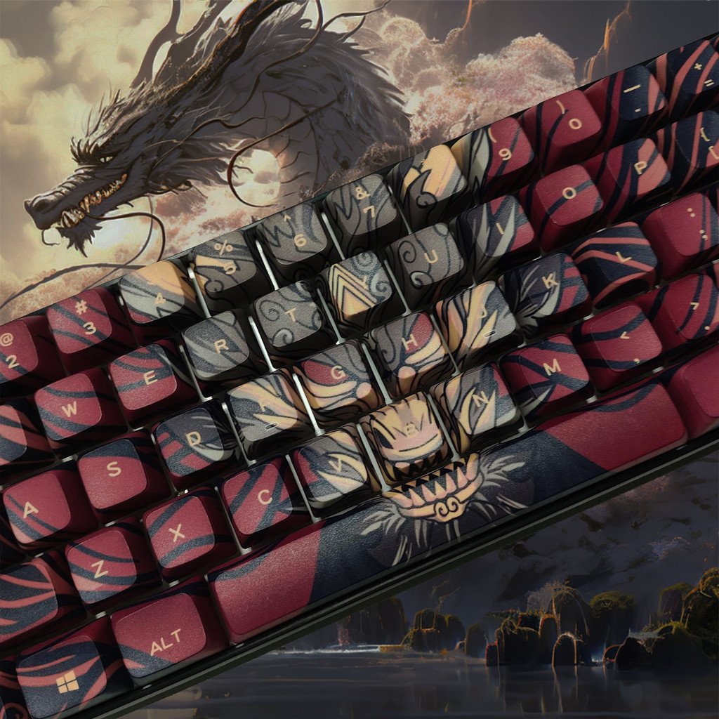 Bàn phím cơ thăng hoa Olron PBT Keycap Thích hợp cho wooting60he / Mega Lion mad60 / Ace60