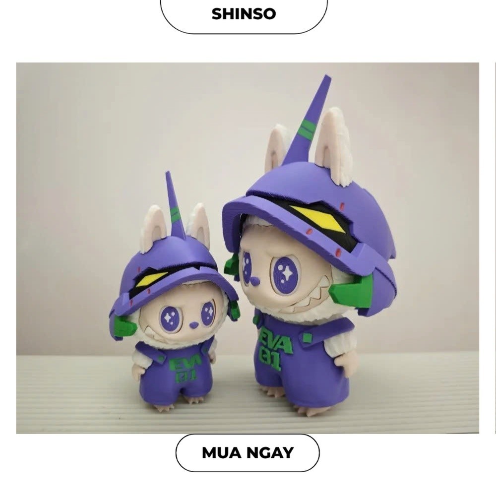 Mô hình Multi-part eva Unit-01 Labubu siêu cute