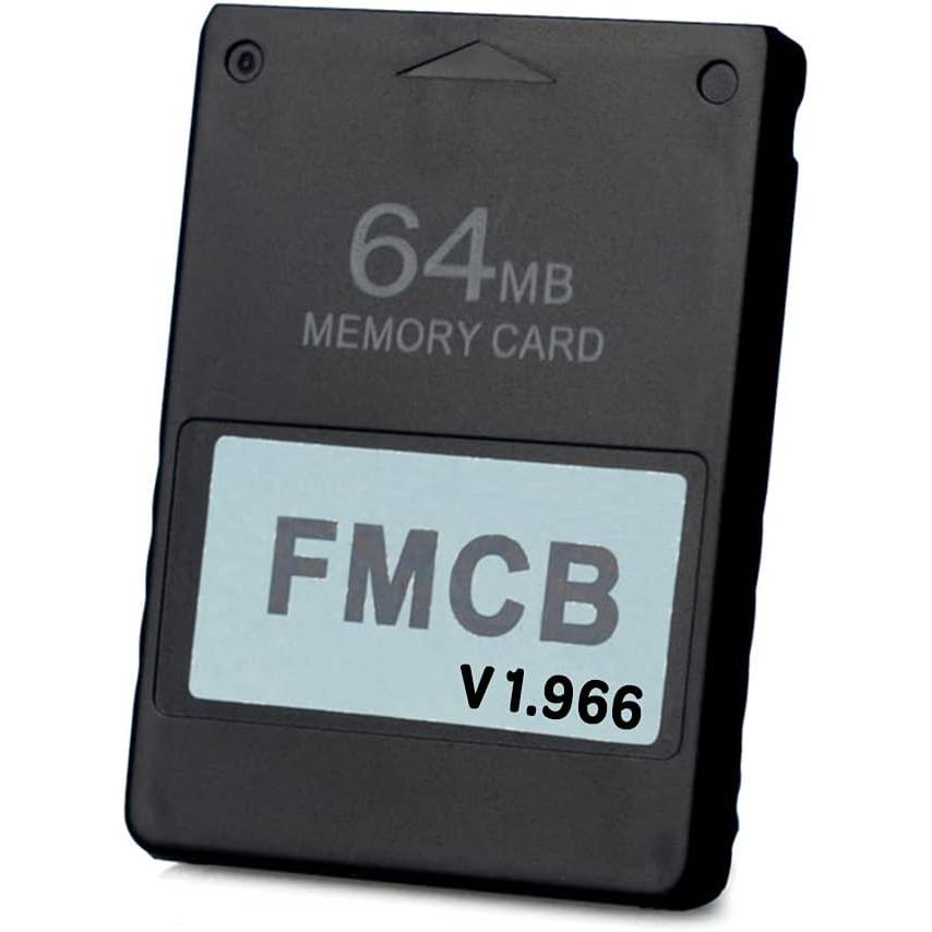 PS2 FMCB Thẻ McBoot miễn phí v1.966 Thẻ Meory 64 MB cho PS2 - Thẻ nhớ PS2 Plug and Play -Runs Trò ch