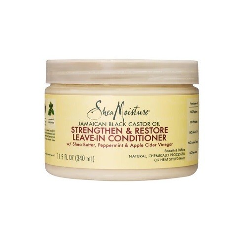 Kem ủ tóc Shea Moisture jamaican black castor oil leave-in conditioner 340g - Strengthen & Restore (
