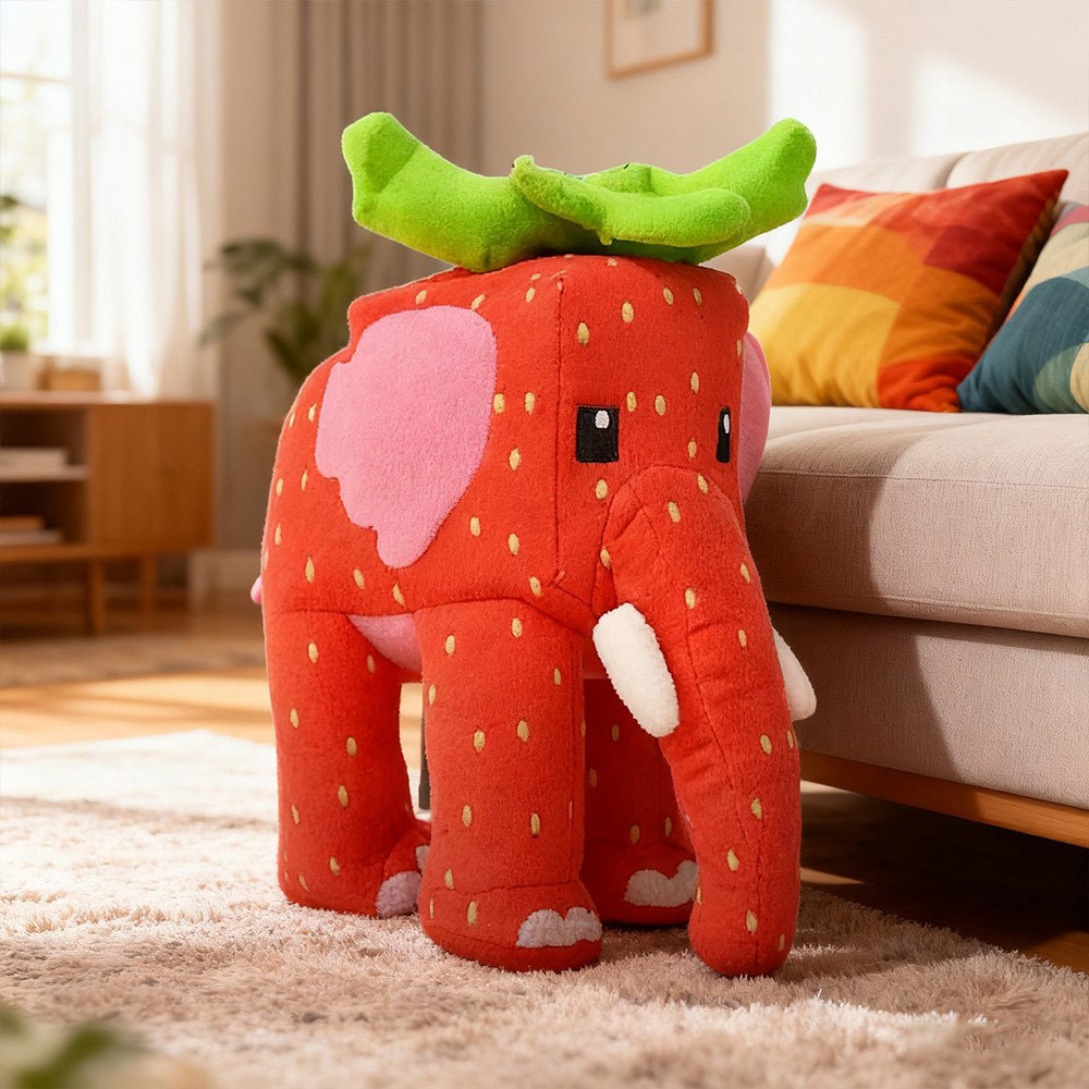 Steal A Brainrot Plushie Toys Dolls Red Strawberry Elephant Plush Stuffed Toys for Kids New Spooky L