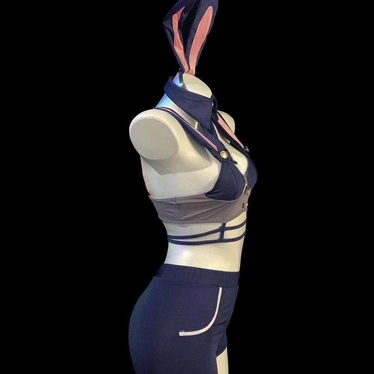 Hàng sẵn có Bunny Patrolman Bộ đồ ngủ gợi cảm Absinence Series Pure Desire Bunny Bộ đồ ngủ cos Bunny