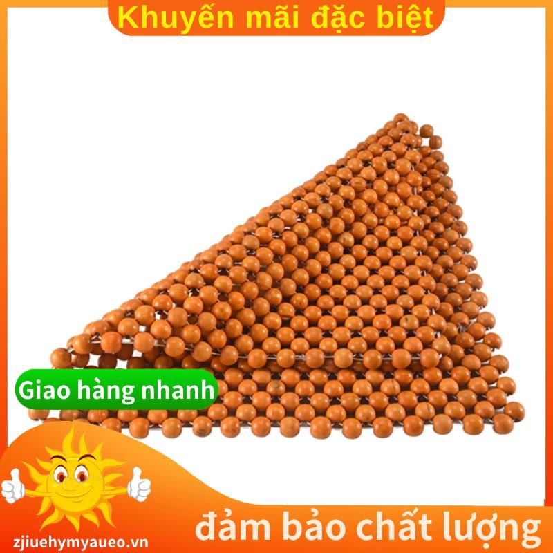 Muzhu Đệm Ghế Ô Tô Hạt Gỗ Ghế Nghệ Thuật Massage Đệm Ghế Ô Tô Đệm Ghế Ô Tô Vỏ Hạt Miếng Lót Beige.zj