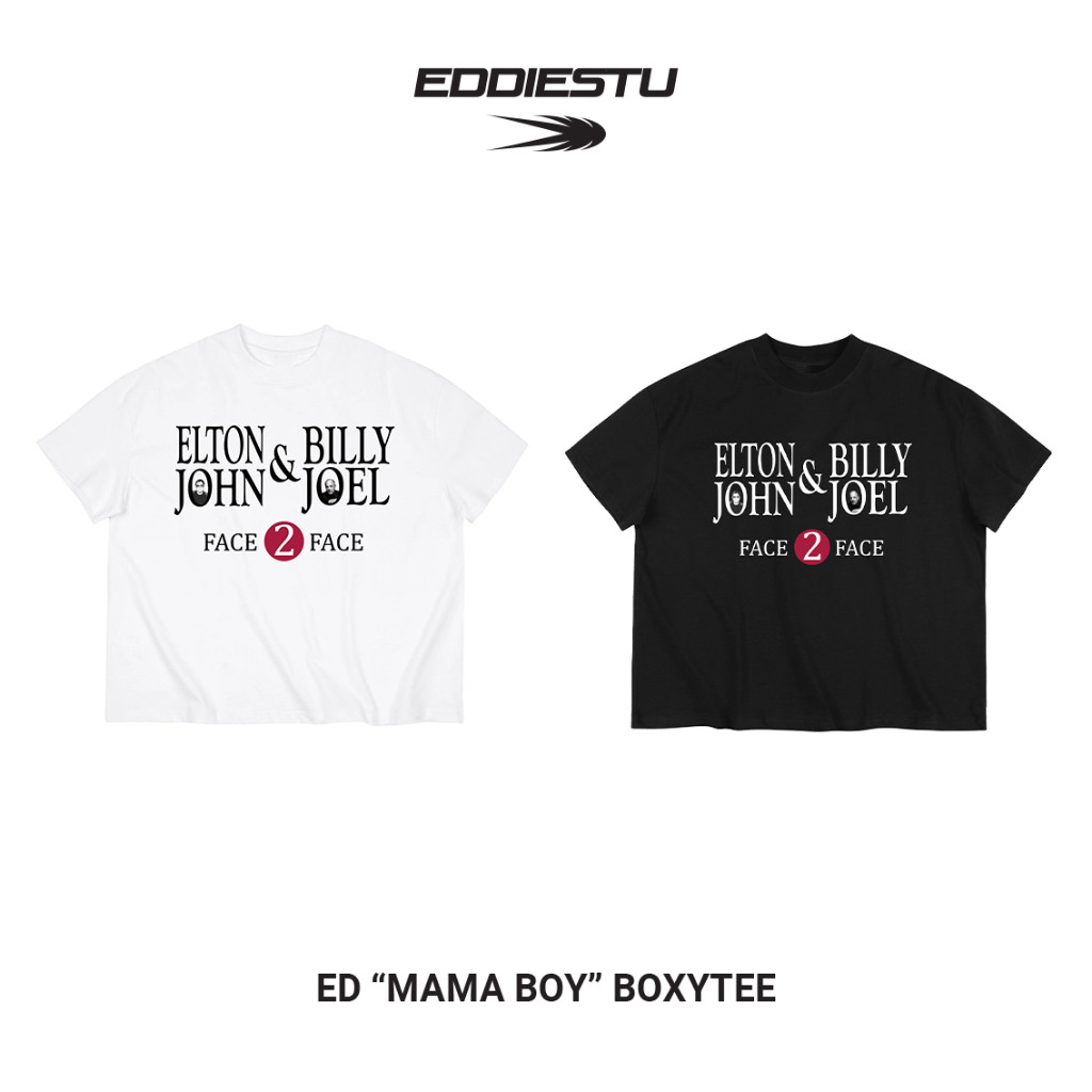 Áo thun Eddie Elton John & Billy Joel Black/White 250gsm
