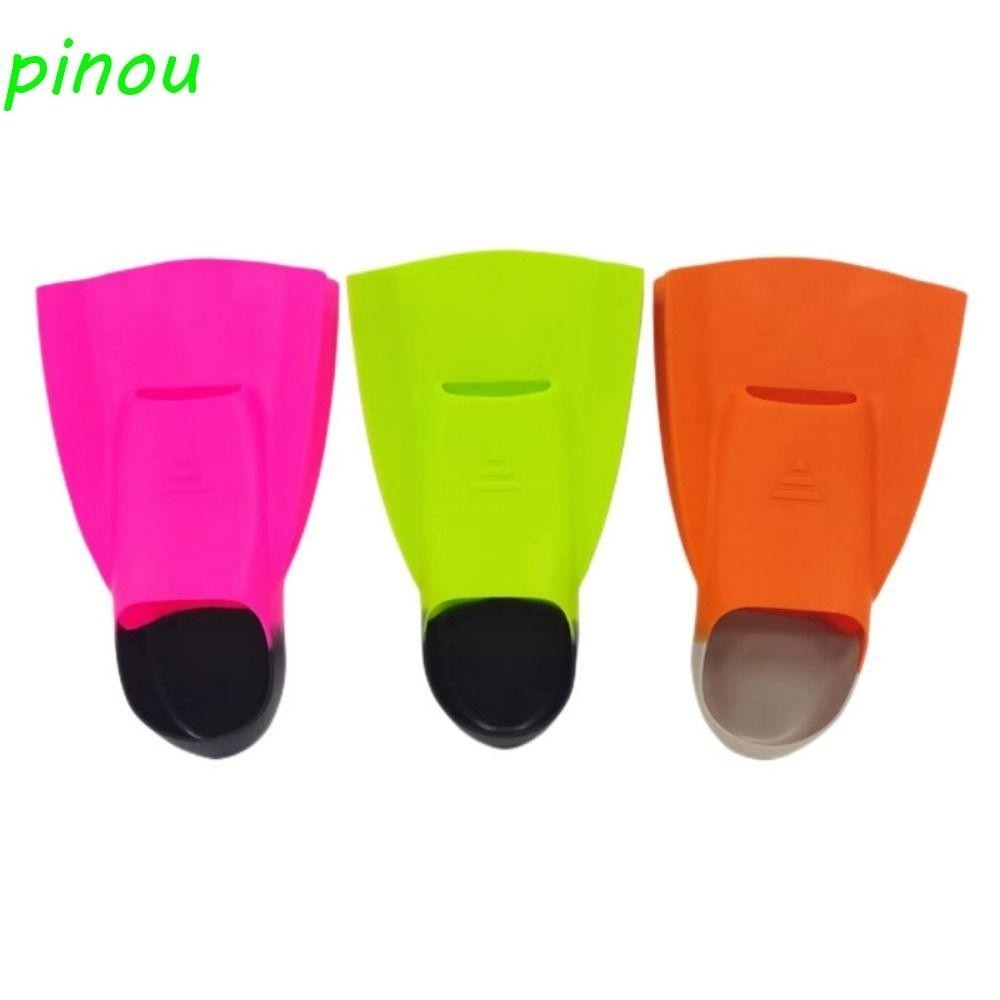 Poou 1 Pair Swimming Fins, Silicone Anti Slip Training Swim Fins, Durable Sea Diving Wear Resistant 