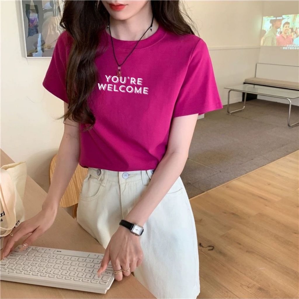 Áo phông nữ  dáng rộng in chữ - Áo thun nữ Loza form rộng Loza- Mã  R0014