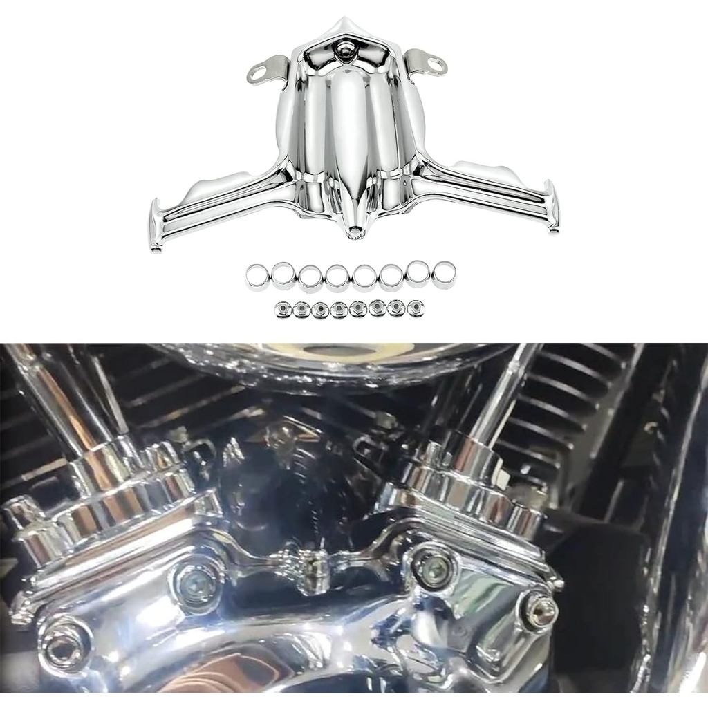 HDBUBALUS Xe Máy Chrome Tappet / Lifter Block Accent Cover Phù Hợp Cho Harley Twin Cam Street Glide Road King Electra Glide 99-16 Dyna Breakout 99-17