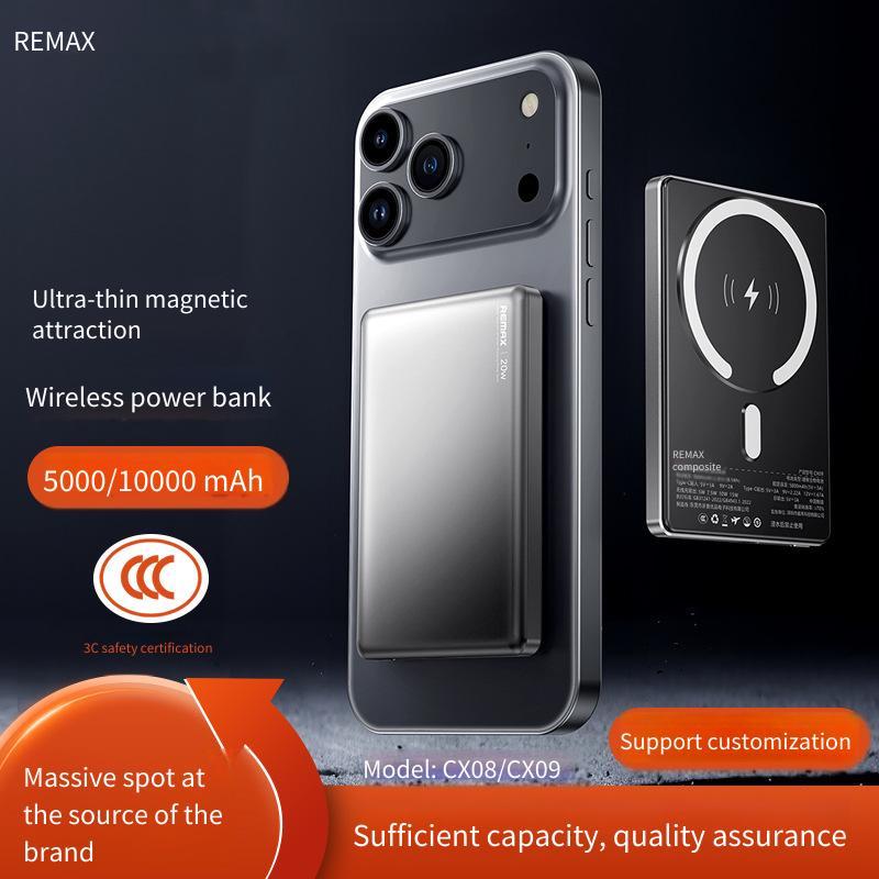 CX09 / CX08 Mới Siêu Mỏng Từ Tính Ngân Hàng Điện Không Dây 22,5w Sạc Nhanh Từ Điện Ngân Hàng