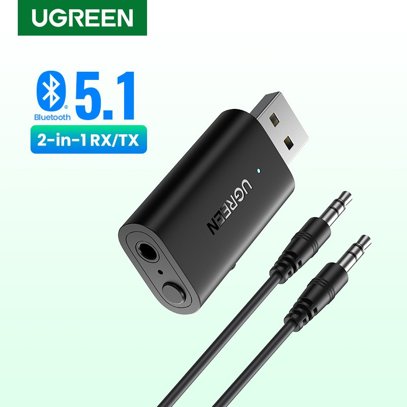 Bộ Thu Phát Bluetooth 5.1 Ugreen 60300, Bộ nhận và phát tín hiệu âm thanh, Hàng chính hãng, Bảo hành