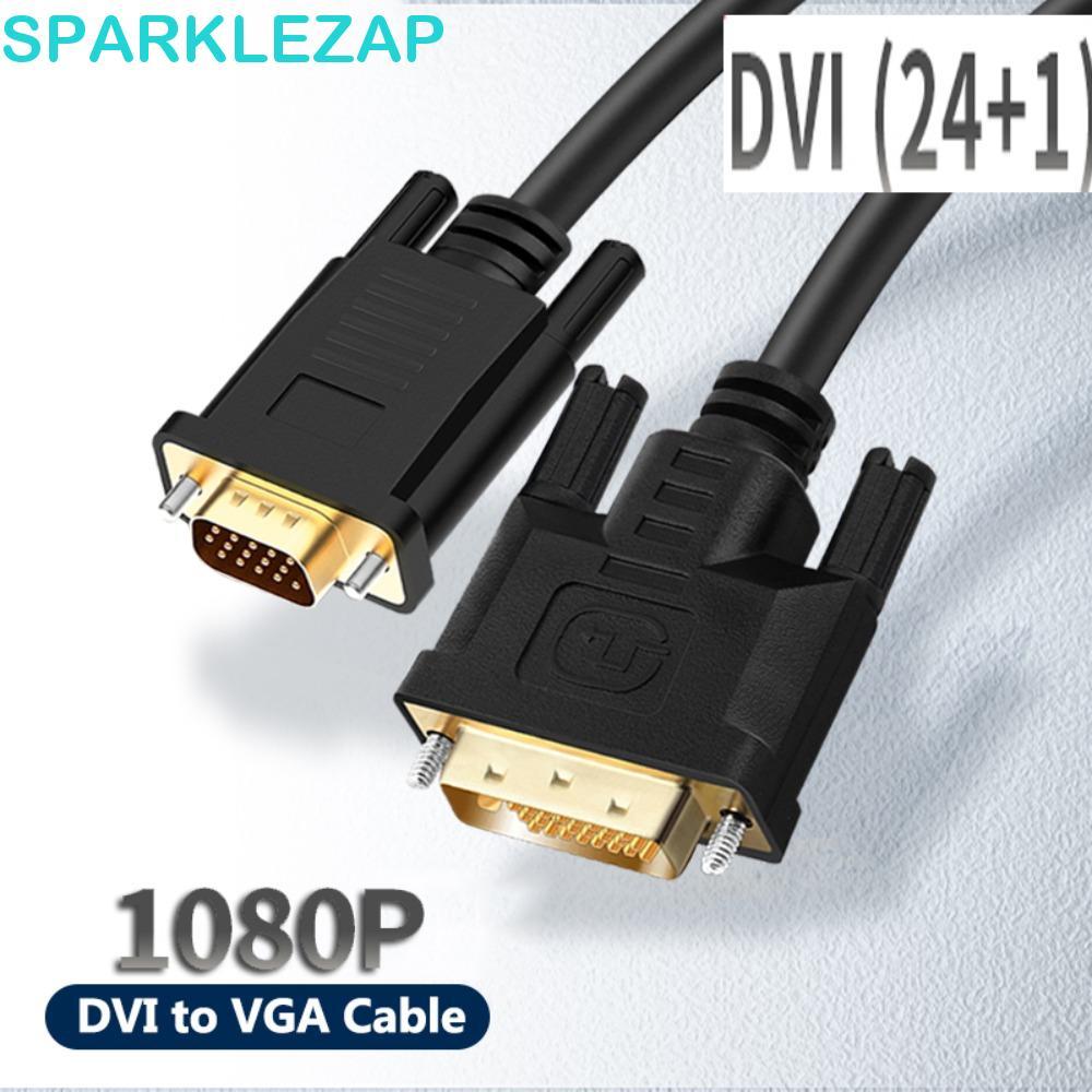 Cáp SPARKLELAP Dvi 24 + 1 Sang Vga, Bộ chuyển đổi cáp DVI 24 + 1 Nam Sang Nam Dvi Sang VGA, Bộ chuyể