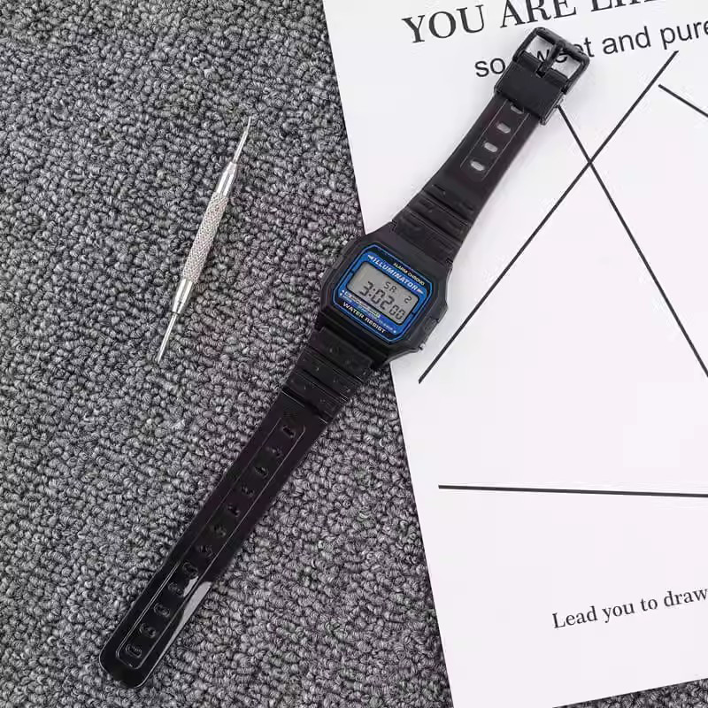 Thay thế đồng hồ Casio bằng AE1200 / A158 / F84 / F91W / F105 được sửa đổi trong suốt