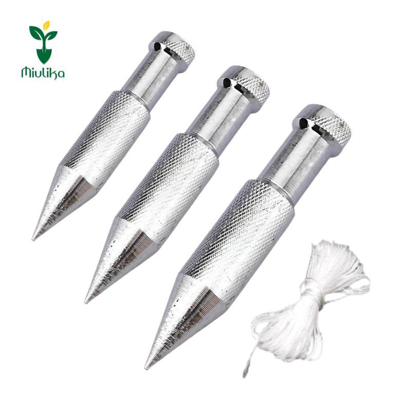 3x Plumb Bob Plumb Setter Công cụ đo lường tòa nhà dọc căn chỉnh để bố trí đánh dấu nền san lấp mặt 
