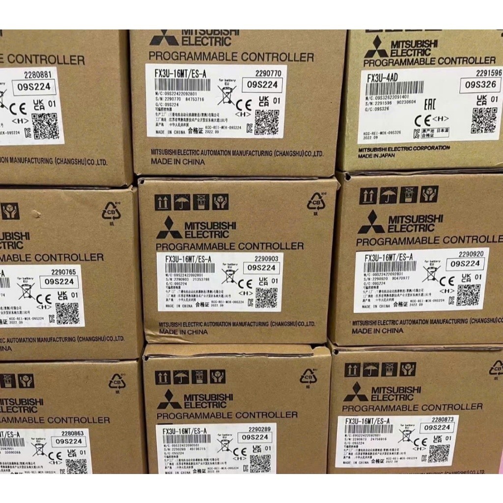 FX3U-16MT/ES-A Bộ lập trình PLC Mitsubishi FX3U-16MR/ES-A New