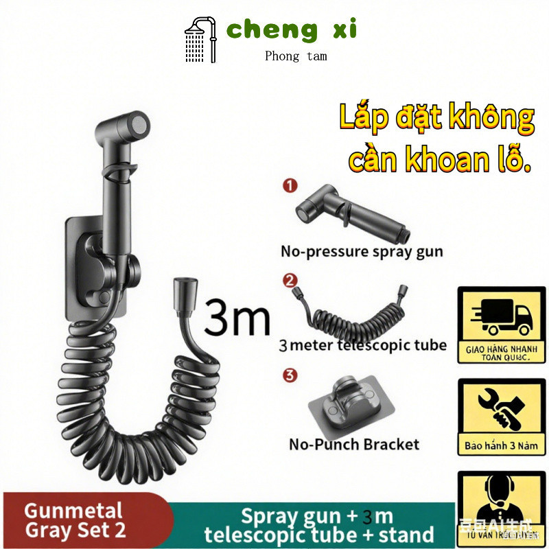 🔥Siêu rẻ🔥vòi xịt vệ sinh vòi xịt bồn cầu vòi sịt nhà vệ sinh dây xịt vệ sinh vòi nước đầu vòi xịt vệ