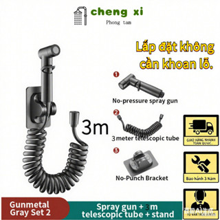  Siêu rẻvòi xịt vệ sinh vòi xịt bồn cầu vòi sịt nhà vệ sinh dây xịt vệ sinh vòi nước đầu vòi xịt vệ sinh  vòi xịt+ ống dài 3 mét + chân đế  