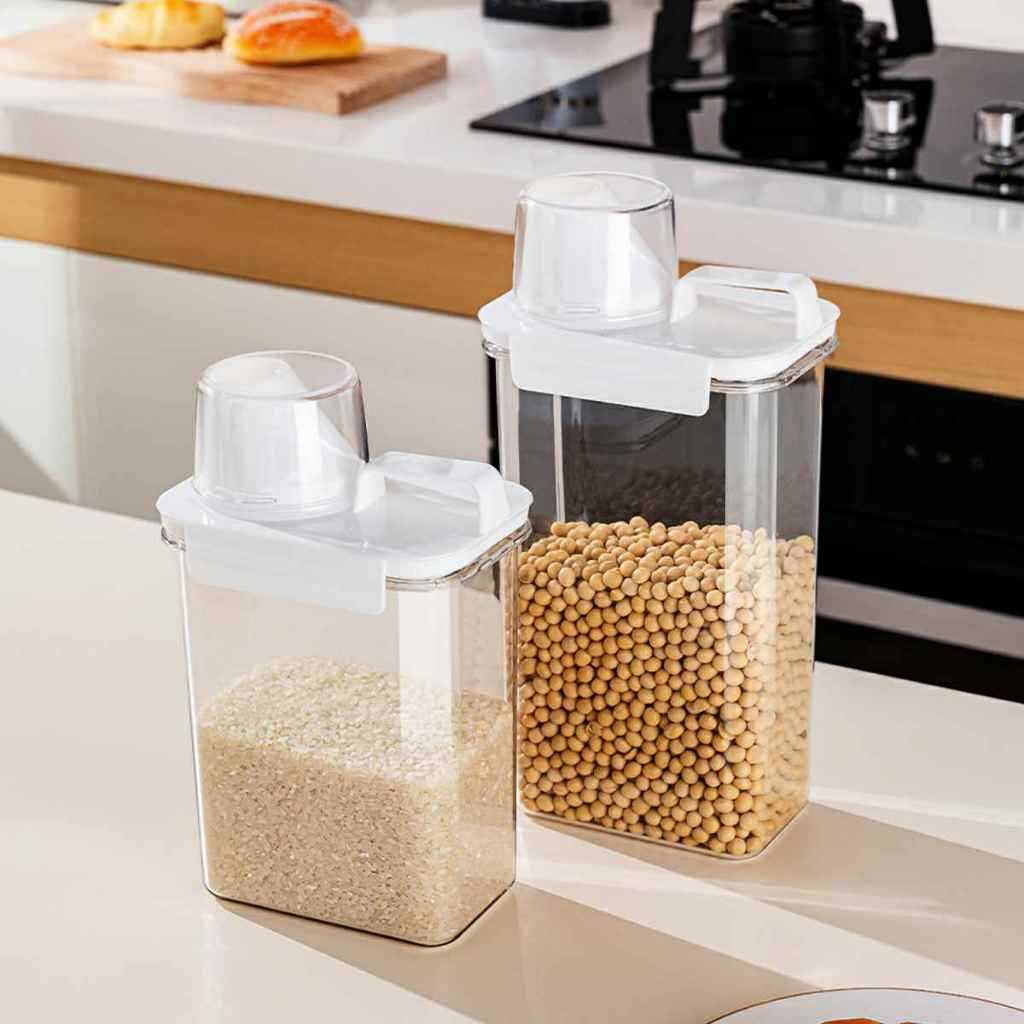 Hộp đựng bột giặt nước giặt nước xả bằng nhựa cao cấp có nắp đậy SA888