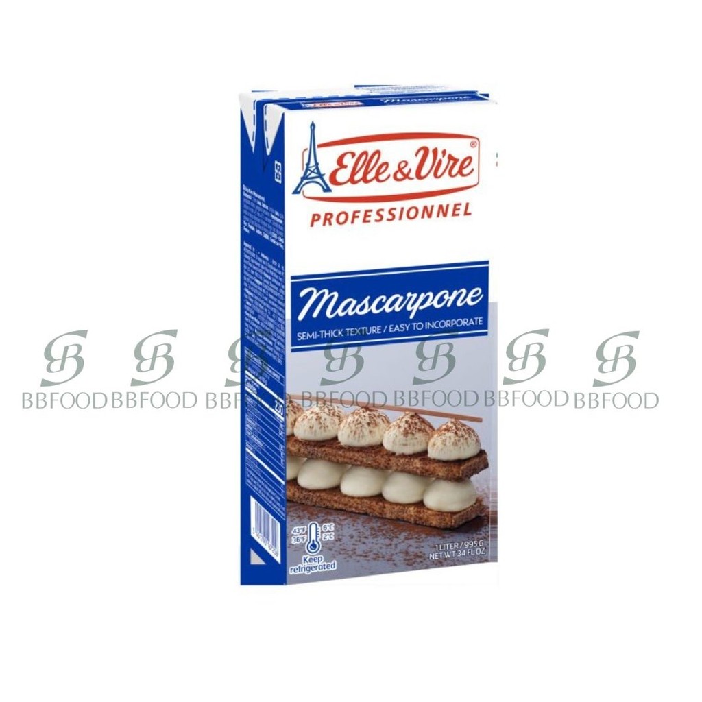 PHÔ MAI KEM ELLE&VIRE MASCARPONE 1L {{BBFOOD}}