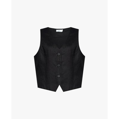 GIGI - Áo khoác gilet nữ cổ V cổ điển_G1206T244249-66