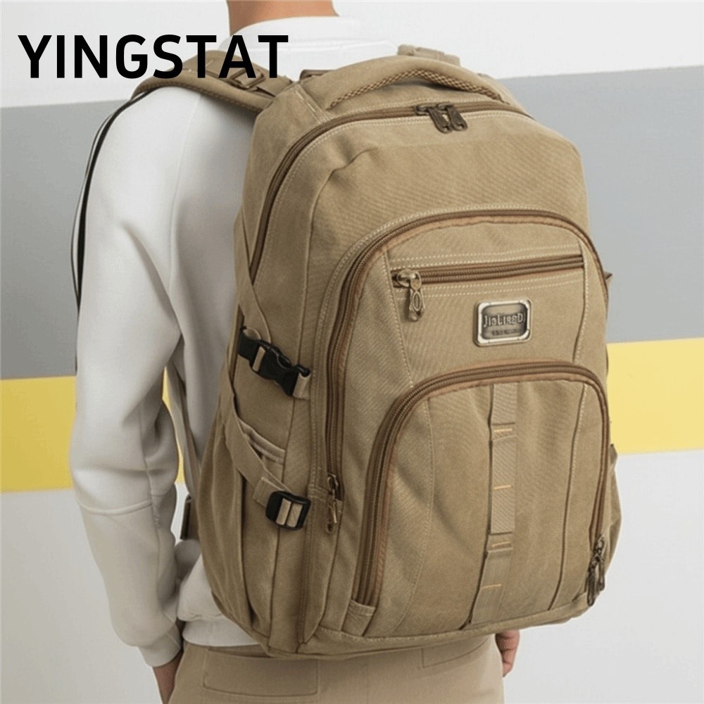 Yingstat Men Shoulder Bag, Large Capacity Durable Travel Backpack, 50L High Quality Outdoor Hiking B