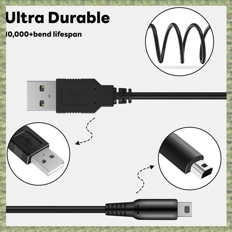 (R Q S E) Tải máy chơi game Nintendo DSi XL, LL, Bộ sạc cáp USB 3DS